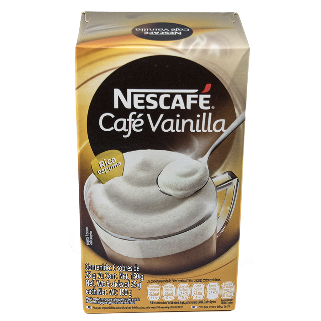 NESCAFÉ Café Vanilla Instant Coffee 25g Sticks (Display Box of 6)