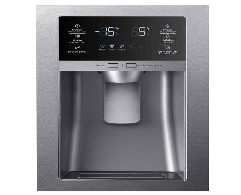 SAMSUNG 25 CB INVERTER 4 DOOR FRENCH WITH ICE & WATER DISPENSER