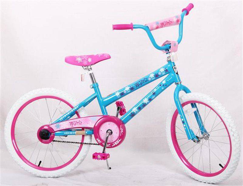 American Blue Racer Girls With Pink 20 Inch Bicycle