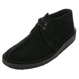 clarks desert trek black suede
