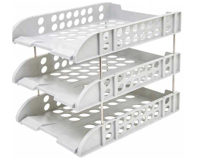 Desk Organizer Plastic 3 Layer File Tray