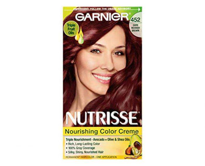 Garnier Nutrisse Nourishing Color Creme Dark Reddish Brown 452