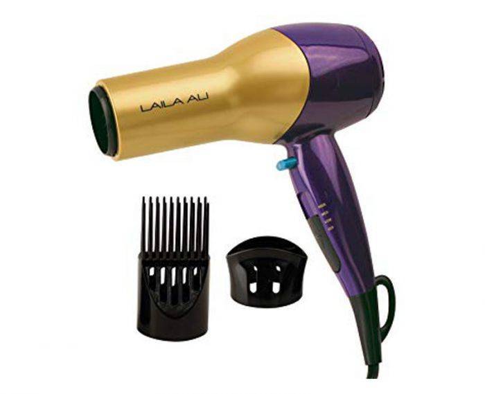 Laila Ali Ionic Turbo Hair Dryer With 3 Heat Speed Settings