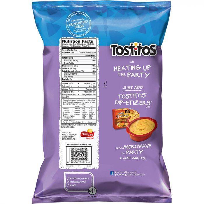 Tostitos Tortilla Chips Nutrition Facts Besto Blog