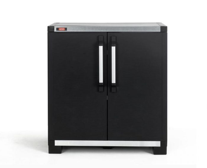 Keter 30 19 37 Freestanding Plastic Utility Base Storage Cabinet