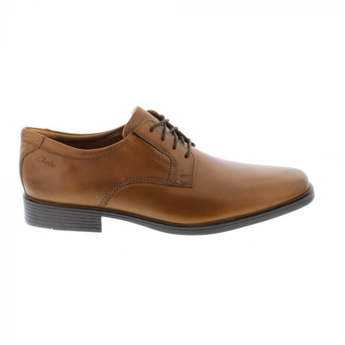 clarks tilden plain dark tan
