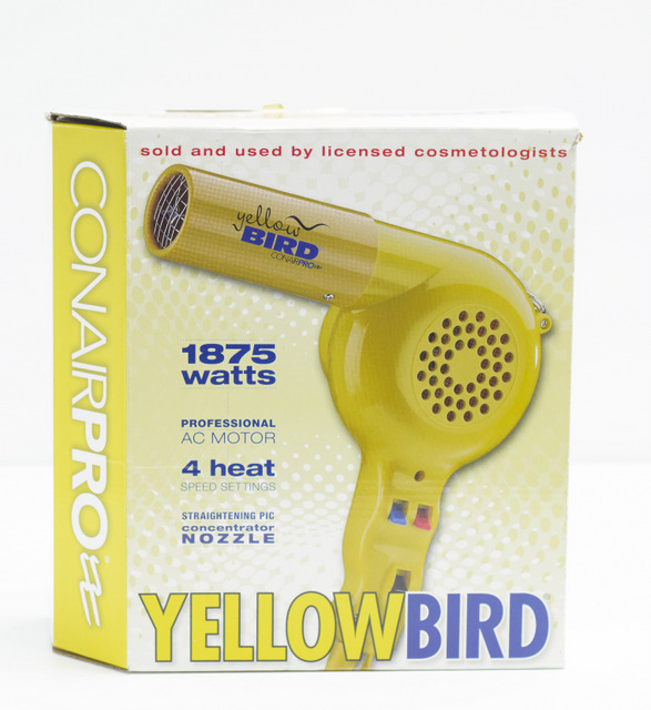 yellow bird hair dryer