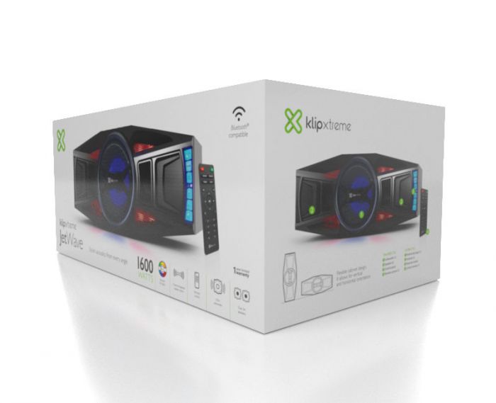 Klip Xtreme Kws 710 Jetwave 2 1 Channel Bluetooth Compatible Integrated Sound System With Led Lights
